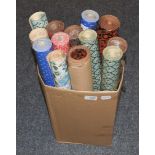 Assorted wallpaper including three sealed rolls of Sanderson William Morris style and two sealed