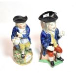 Two 19th century Staffordshire Toby jugs