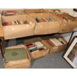 Ten boxes of books on travel, literature, biography, antiques, art, etc.