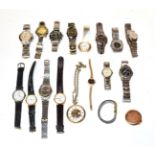 A Seiko automatic calendar wristwatch, Timex wristwatch, Citizen wristwatch and other wristwatches