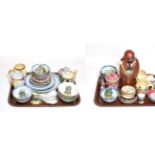 Assorted Chinese and Japanese pottery and porcelain, 20th century in date, including dishes,