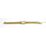 A lady's gold plated Omega De Ville wristwatch