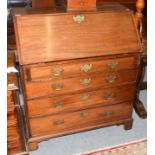 A 19th century mahogany bureau, 97cm by 50cm by 114cm high