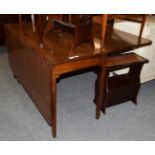 A George III mahogany drop leaf dining table