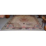 A machine made carpet of Ardabil design, 368cm by 324cm