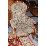 A Victorian mahogany framed chair