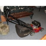 A Mountfield WA45 petrol lawn mower