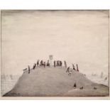After Laurence Stephen Lowry RBA, RA (1887-1976) ''The Notice Board'' Signed, with the blindstamp