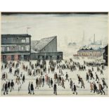 After Laurence Stephen Lowry RBA, RA (1887-1976) ''Going to the Match'' Signed, with the