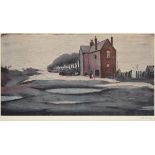 After Laurence Stephen Lowry RBA, RA (1887-1976) ''The Lonely House'' Signed, with the blindstamp