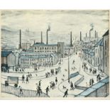 After Laurence Stephen Lowry RBA, RA (1887-1976) ''Huddersfield'' Signed, with the blindstamp for