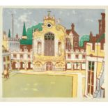 Julian Trevelyan RA (1910-1988) ''Peterhouse College'' Signed and numbered 4/70, lithograph from the