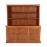 Cat and Mouseman: Lyndon Hammell (Harmby): An English Oak Panelled Dresser, the upper section with