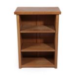 Workshop of Robert Mouseman Thompson (Kilburn): An English Oak Bedside Bookcase, with two adjustable