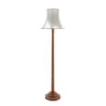 A Carthouse Furniture of Thirsk English Oak Standard Lamp, octagonal column and base, with