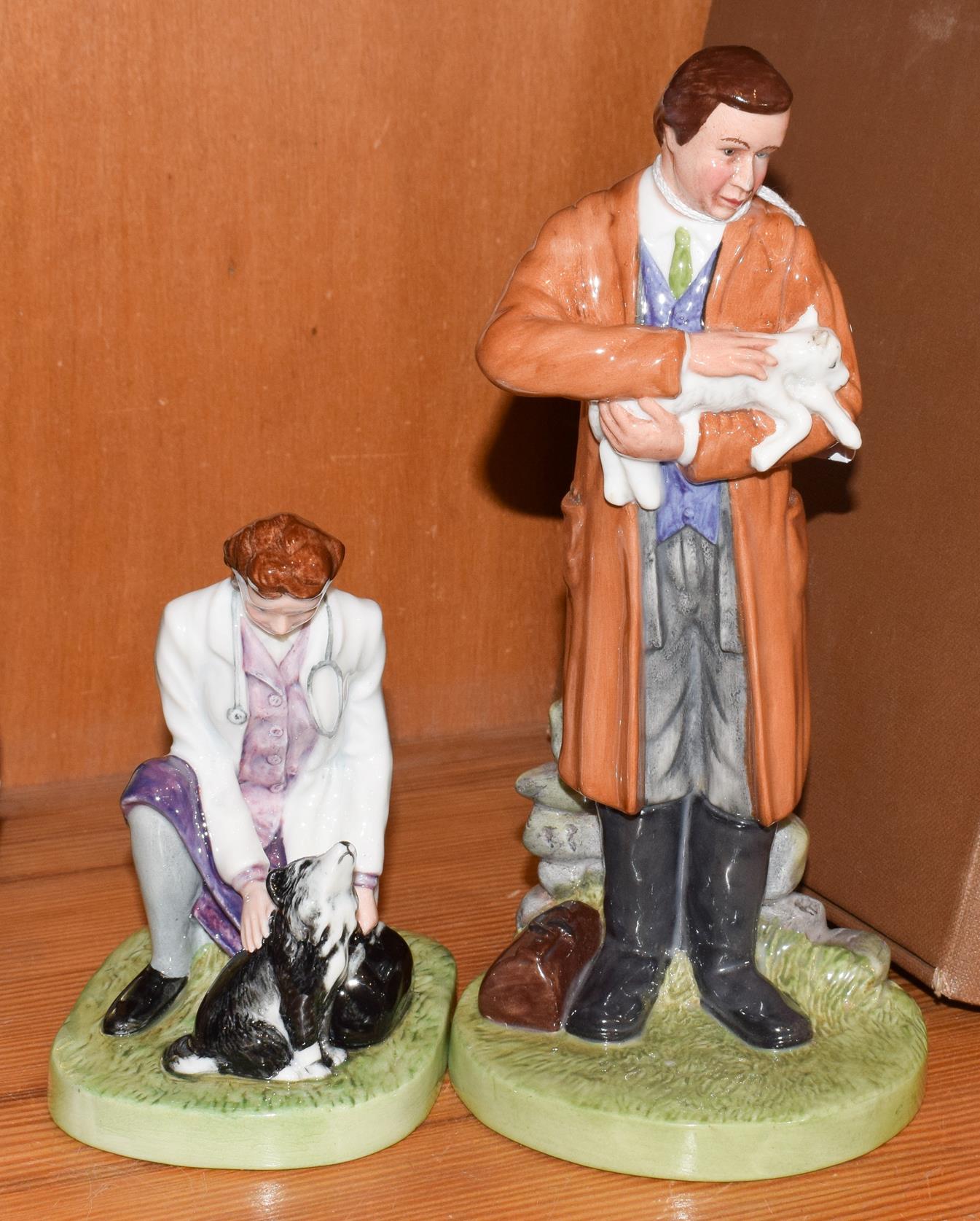 Two Royal Doulton figures 'Town Vet' and 'Country Vet' (2)