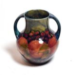 William Moorcroft twin handled pomegranate vase