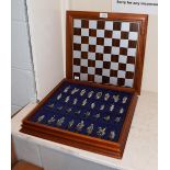 Danbury Mint, The Camelot Chess Set, complete, with booklet