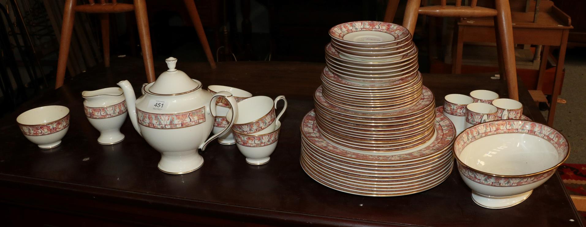 * A Royal Grafton porcelain part dinner, tea and coffee set, in the Corinth pattern (qty)
