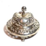 A late Victorian silver table bell