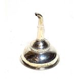 A George III silver wine-funnel, possibly by John Hutson, London, 1782, of typical form with