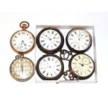 Six various pocket watches