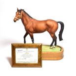 Royal Worcester 'Nijinsky', model No. RW3893 by Doris Lindner, limited edition 125/500 on wooden