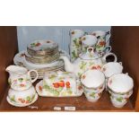 A 'Virginia Strawberry' pattern part service for Ringtons Ltd. including tea wares, dinner plates,