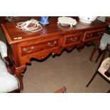 A Queen Anne style dresser base