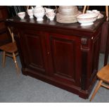 * A Victorian mahogany sideboard/cabinet