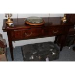 An 18th century style two-drawer sideboard