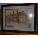 Percy Monkman (1892-1986), Sarah's Inn - The Chevin, Menston? West Yorkshire, watercolour, signed