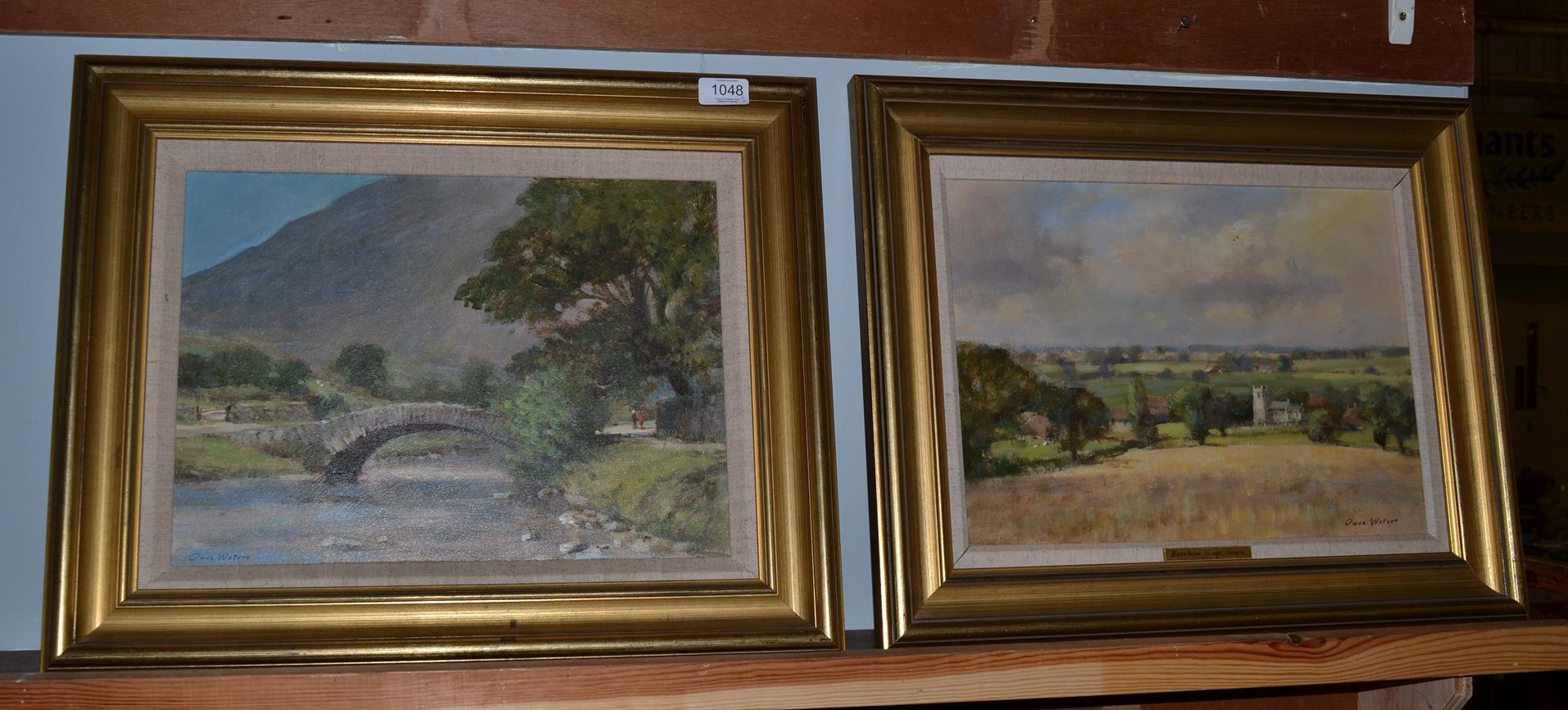 Owen Waters, (1916-2004) In Burnham Thorpe, Norfolk, signed, signed verso, oil on board together