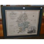 Staffordshire map, Greenwood & Co.