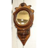 A mahogany framed hall mirror