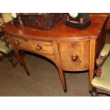 A 19th century mahogany sideboard, fitted with three drawers