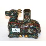 A 20th century cloisonne incense burner