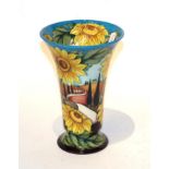 A Moorcroft 'White Road to Tuscany' vase. Second quality. 23cm high. Good condition.