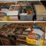 Sixteen boxes of books, various works