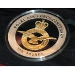 Guernsey Silver Proof £10 2018 'Royal Air Force Centenary,' obv. Rank-Broadley portrait of the
