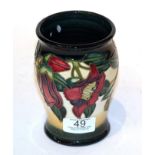 A Moorcroft 'Kapok Tree' vase. First quality, 13.5cm high. Good condition.