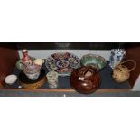Quantity of Chinese and English ceramics, 20th/21st century including Canton bowl, pair plaques,