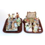 A group of Beswick and Border Fine Arts, Beatrix Potter Peter Rabbit figures and figure groups (