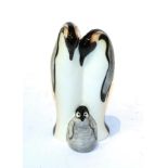 A Moorcroft Family of Emperor penguins figure group 18cm high, good condition, first quality.