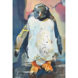 Claire Harkess (b.1970) Scottish ''Wee Penguin'' Signed, gouache, 26cm by 18cm Artist's Resale