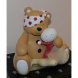 Doug Hyde (b.1972) ''Pudsey'' Signed and numbered 421/595, cold cast porcelain, 23.5cm high Sold