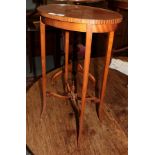 An Edwardian satinwood oval occasional table, in the Georgian style