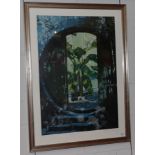 Brendan Neiland (b.1941) ''Beijing Garden'' Signed inscribed and numbered 32/125, silkscreen