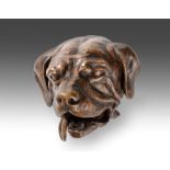 Sally Arnup FRBS, ARCA (1930-2015) ''Old English Mastiff Head'' Signed and numbered I/I, bronze, 9.