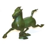 * Learoyd Flying Horse of Kansu Signed and dated (19)73, inscribed and numbered 53/250, green